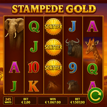 LuckyTwice - Stampede Gold Slot Game - NetEnt