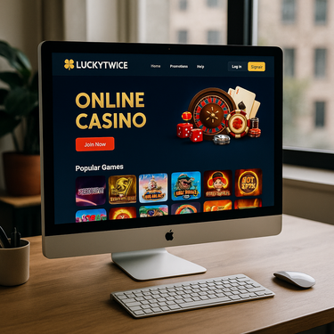 LuckyTwice - Desktop Platform Interface - Nederlandse Casino Website